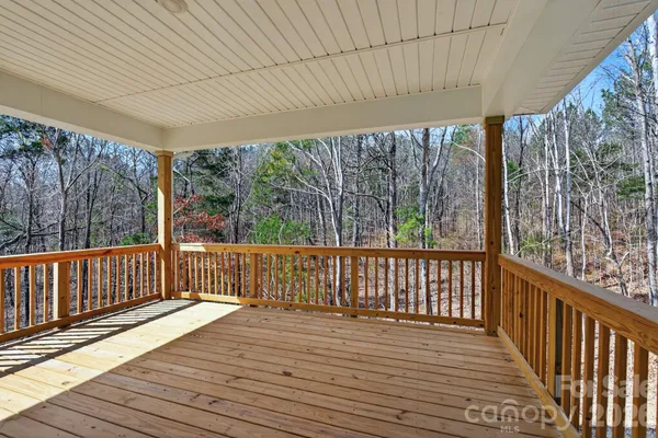 a view of a wooden deck