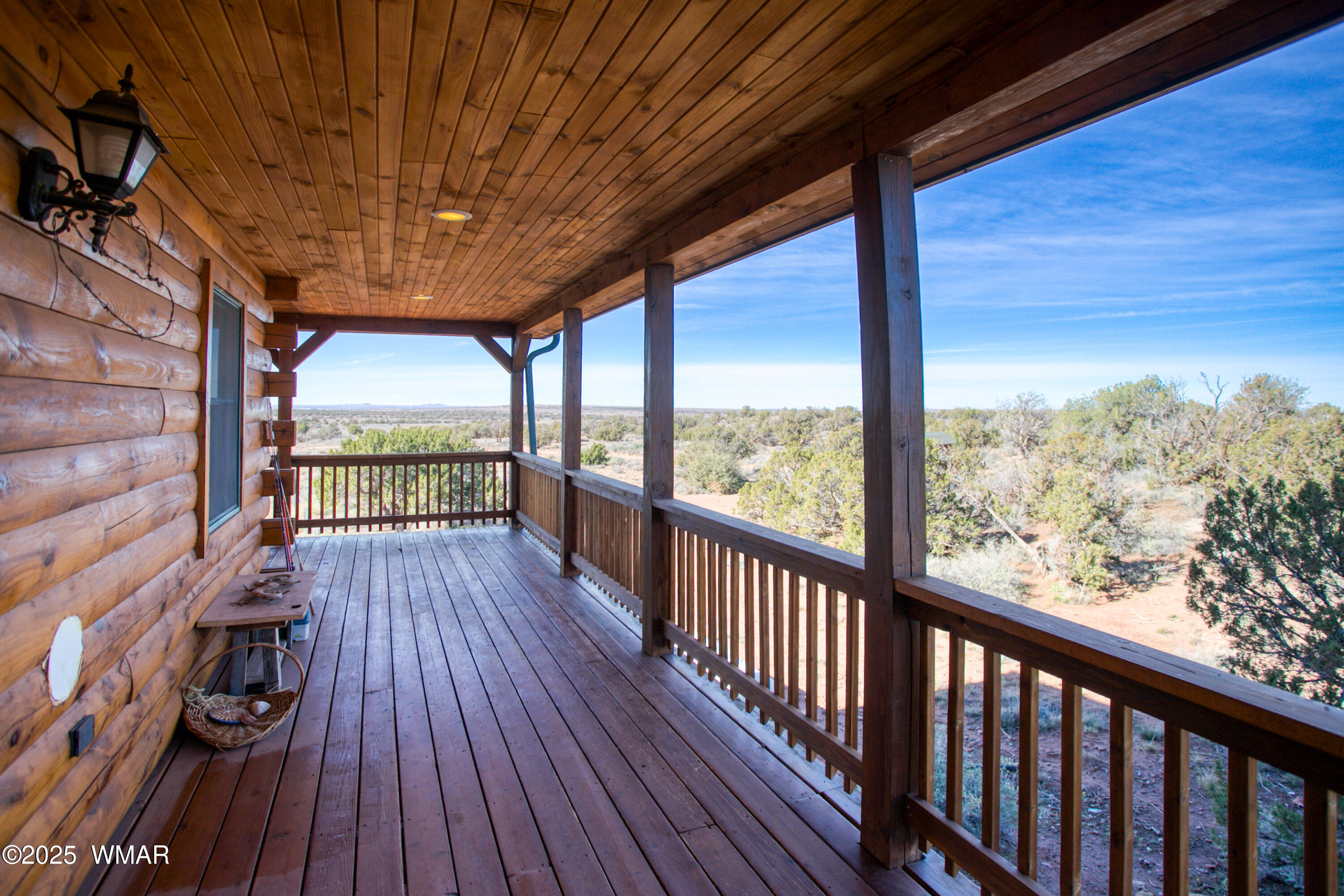 8555 Reata Lane Snowflake, AZ 85937 - Photo 79 of 88 a view of a balcony with wooden floor