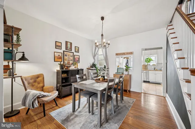 a view of a livingroom and dining room