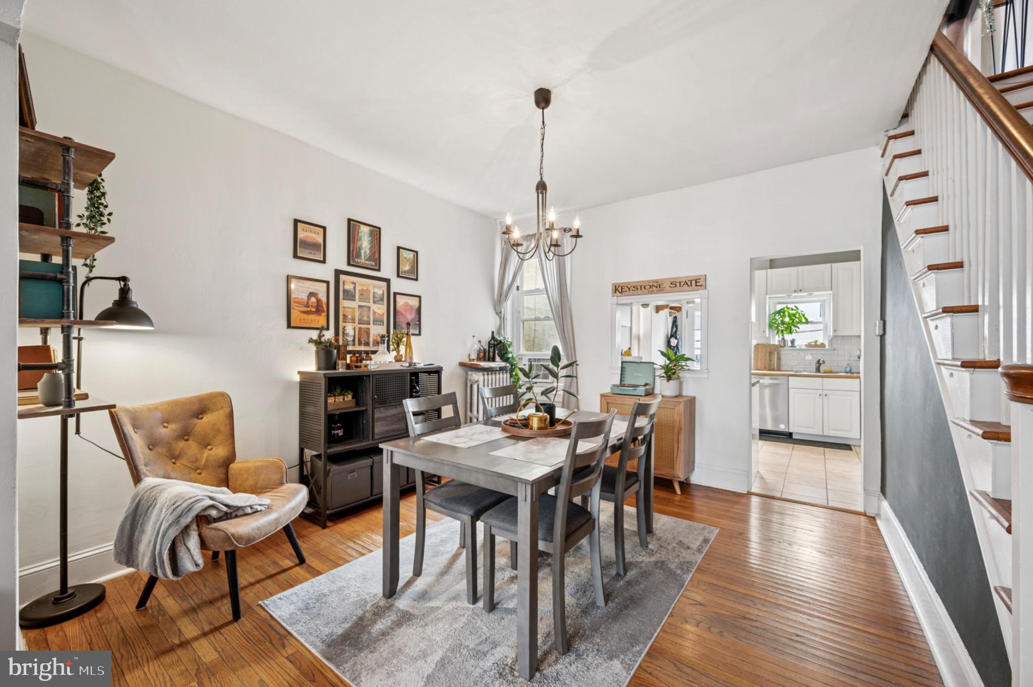 142 Davis Street Philadelphia, PA 19127 - Photo 7 of 17 a view of a livingroom and dining room