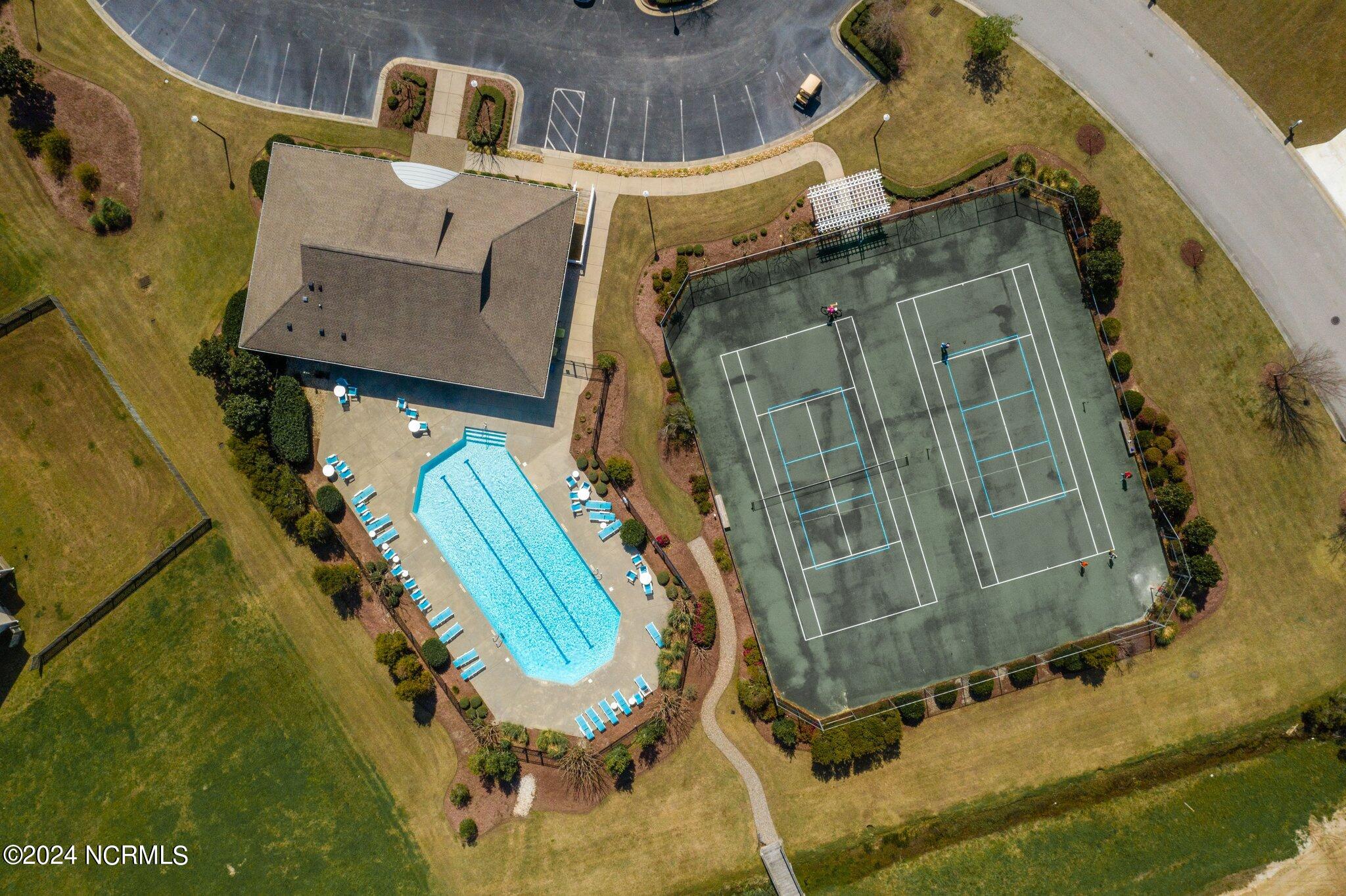 1302 Fathom Way Morehead City, NC 28557 - Photo 16 of 23 Clubhouse, pool, and tennis courts
