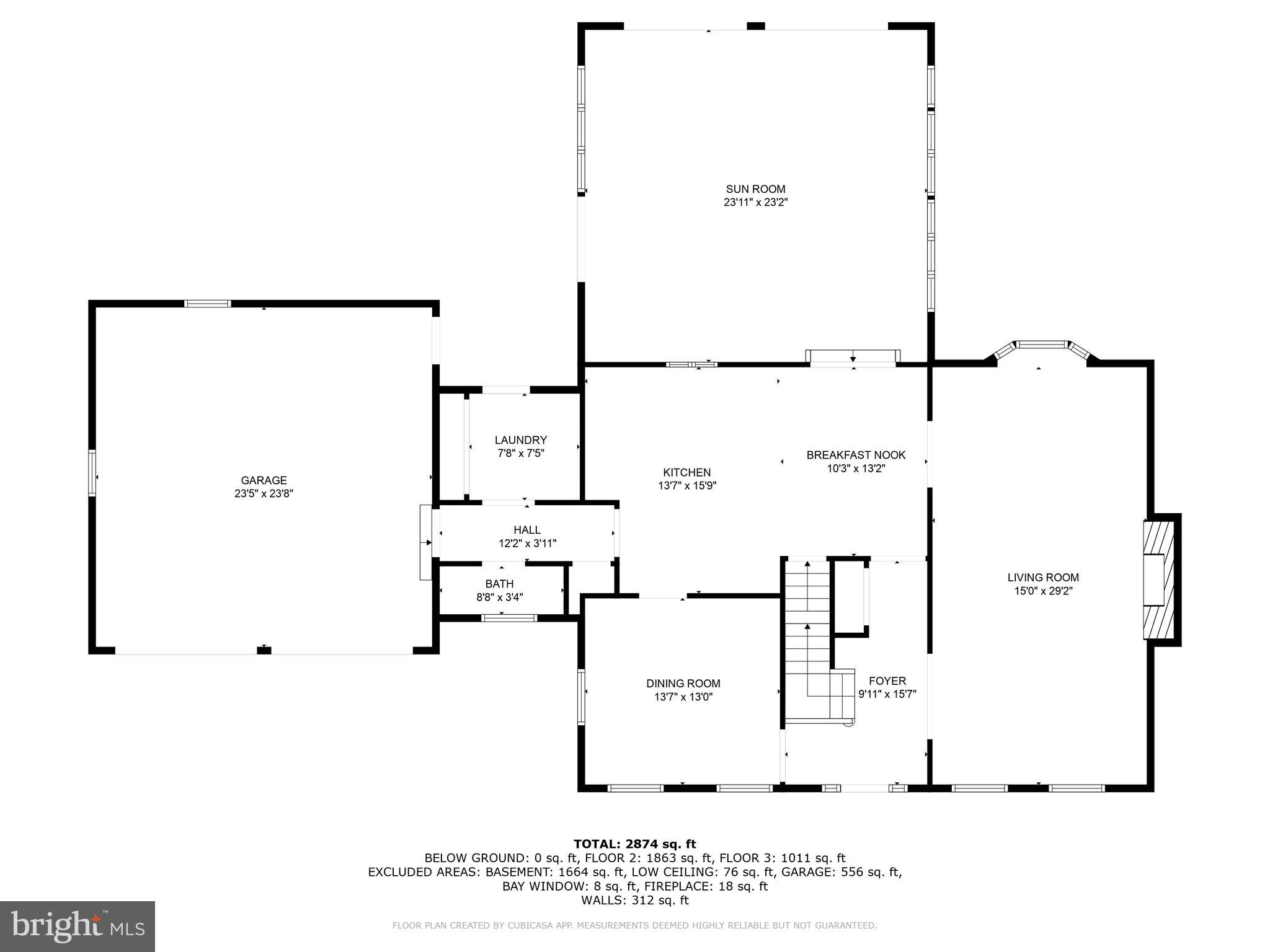 839 Rising Sun Road Telford, PA 18969 - Photo 60 of 62 First Floor Dimensions