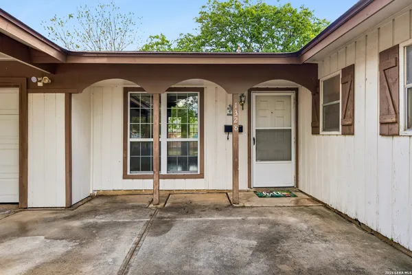 a front view of a house