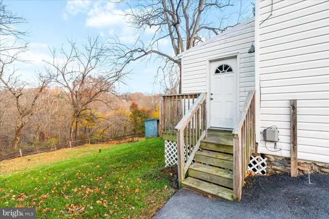 a view of outdoor space and deck