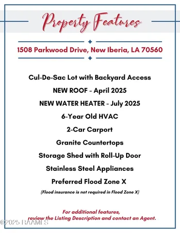 $209,000 | 1508 Parkwood Drive, New Iberia, LA 70560