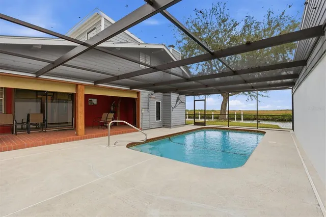 a view of a indoor swimming pool