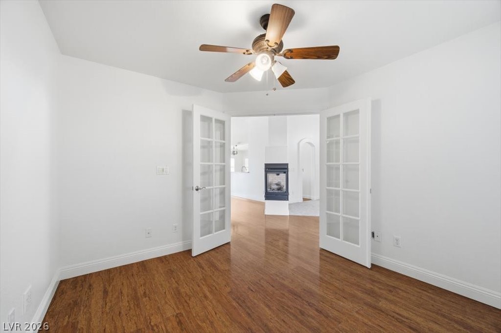 573 Beryl Court Henderson, NV 89015 - Photo 45 of 52 3rd bedroom can also be an office or den. It has a closet and double Freench doors.