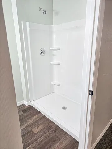 wooden floor in a gallery