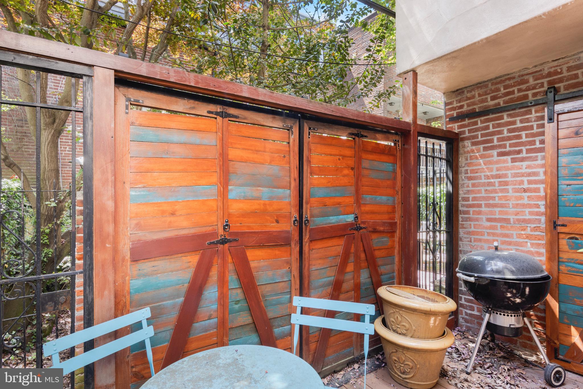 1732 Addison Street Philadelphia, PA 19146 - Photo 31 of 36 Back patio has XL storage closet with electricity
