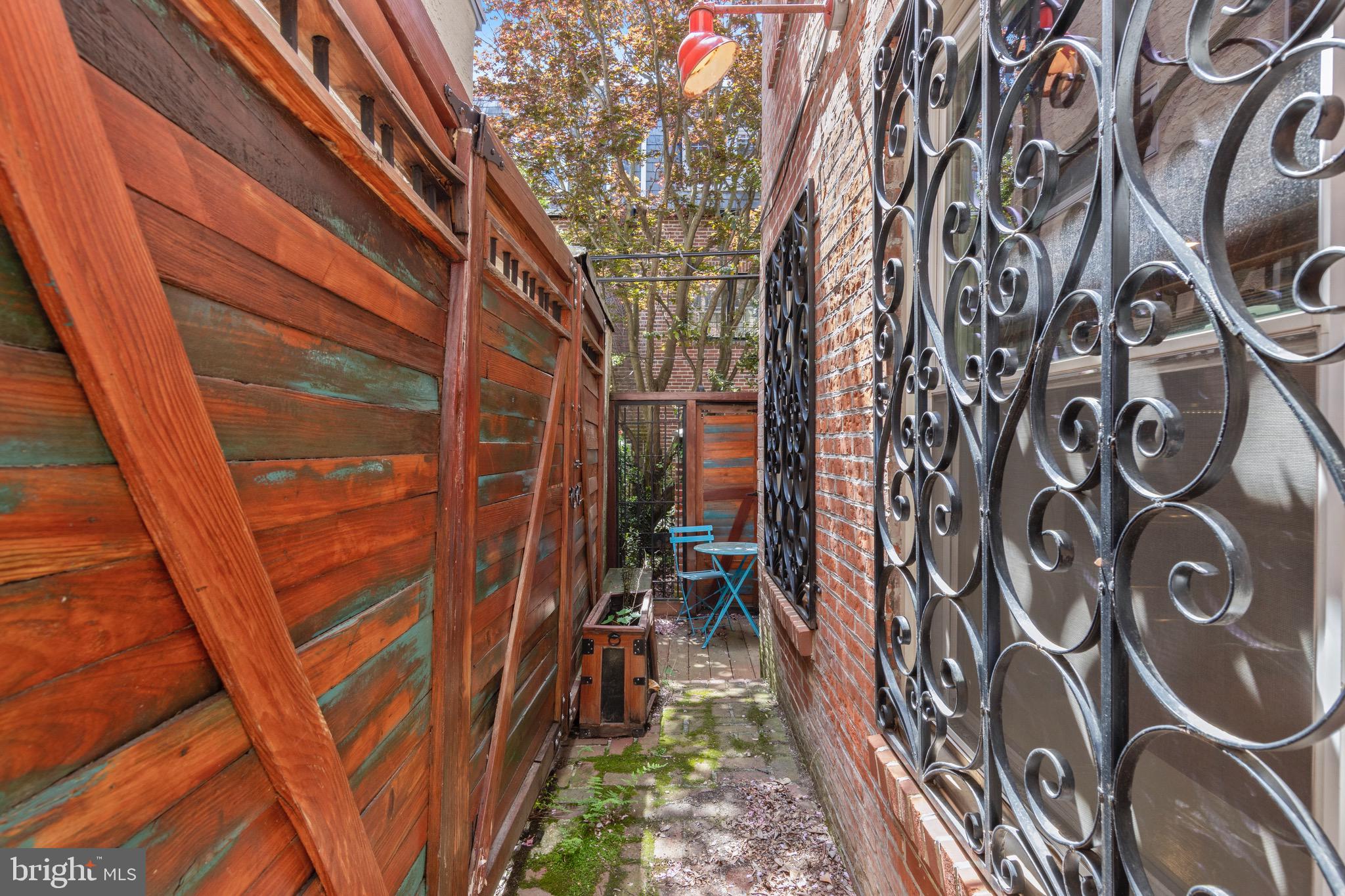 1732 Addison Street Philadelphia, PA 19146 - Photo 33 of 36 Walkway from alley to back patio, amazing details