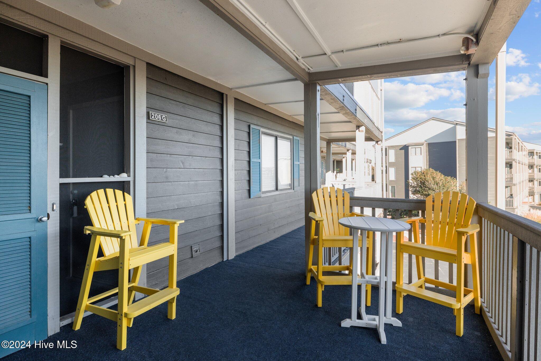 2402 West Fort Macon Road, Unit 206G Atlantic Beach, NC 28512 - Photo 2 of 40 Front Deck