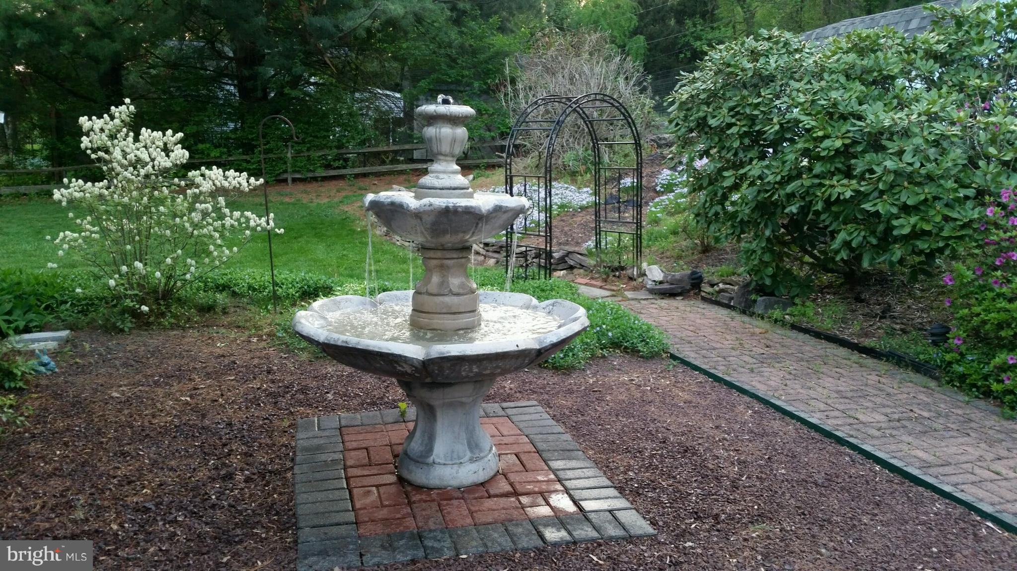 7 Hillendale Road Chadds Ford, PA 19317 - Photo 39 of 40 Pretty fountain off screened porch