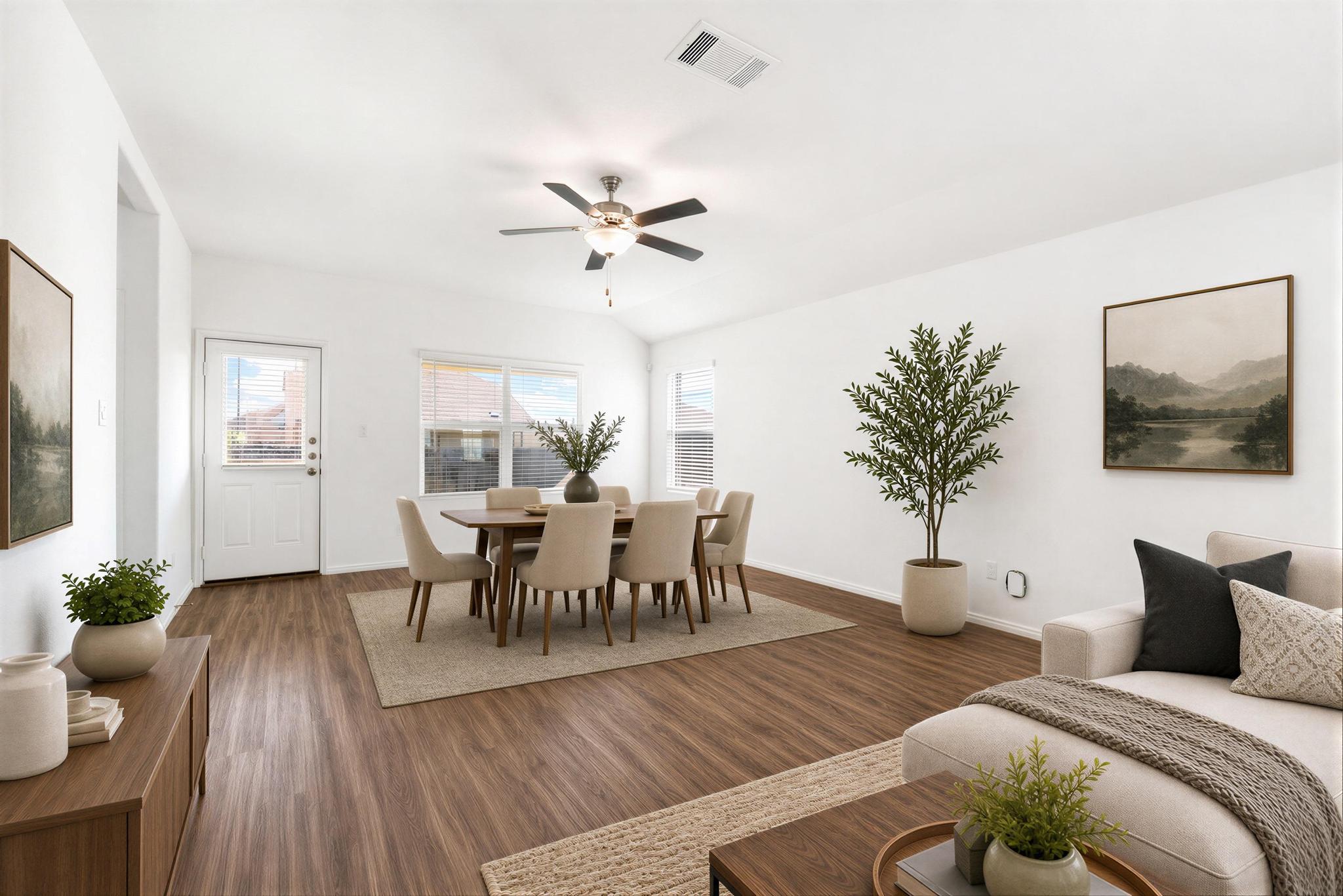 133 Konik Road Georgetown, TX 78626 - Photo 5 of 29 a view of a dining room with furniture and wooden floor
