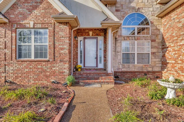 a front view of a house