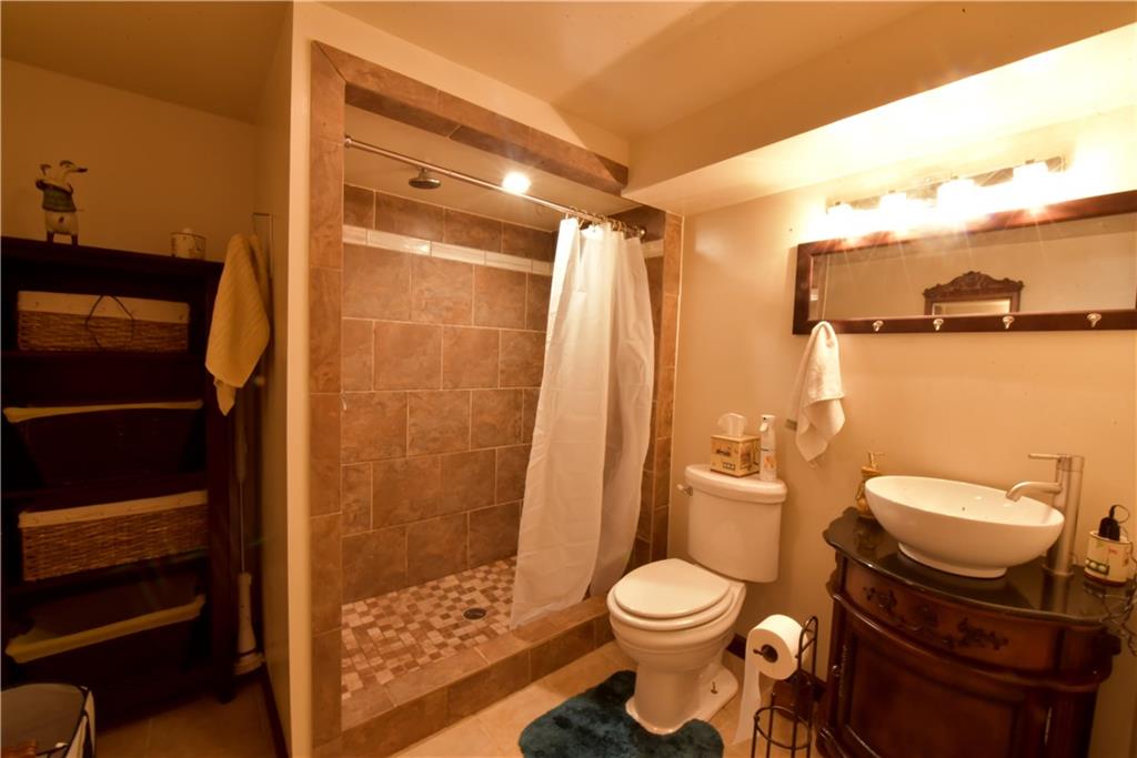 401 Malone Ridge Road Washington, PA 15301 - Photo 22 of 23 Lower Level Bathroom Up Dated with a new Tile shower