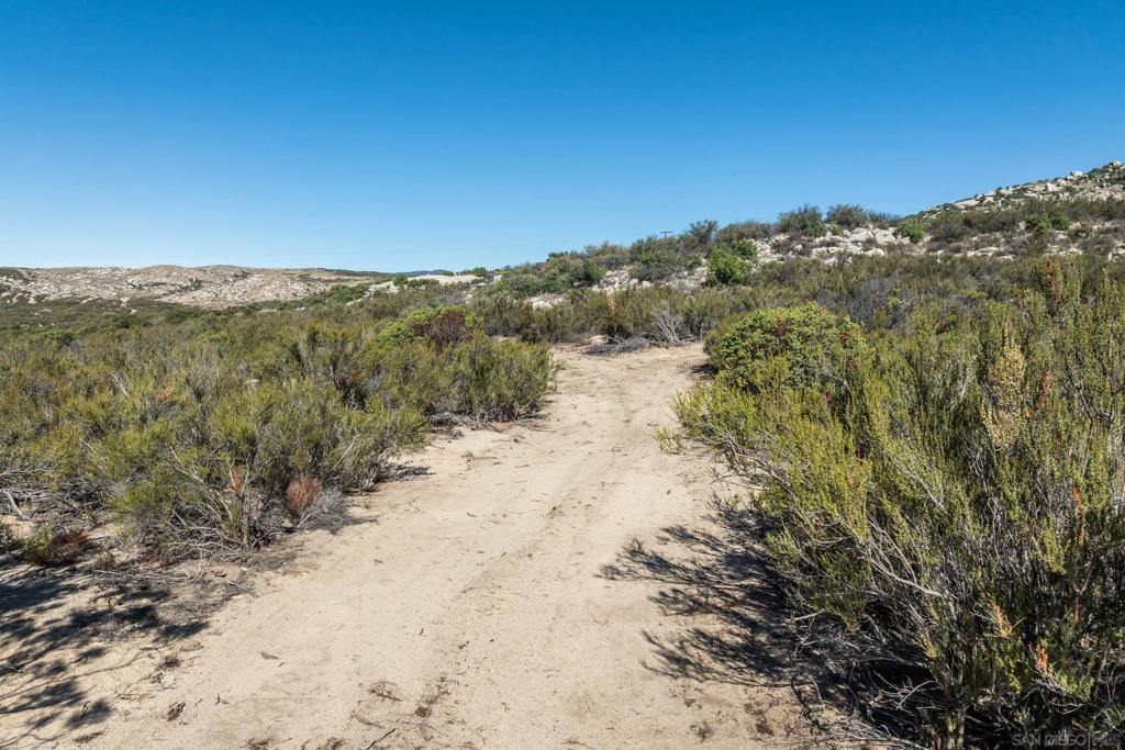 35613 Stagecoach Springs Road Pine Valley, CA 91962 - Photo 27 of 28 a view of a dry yard with mountains in the background