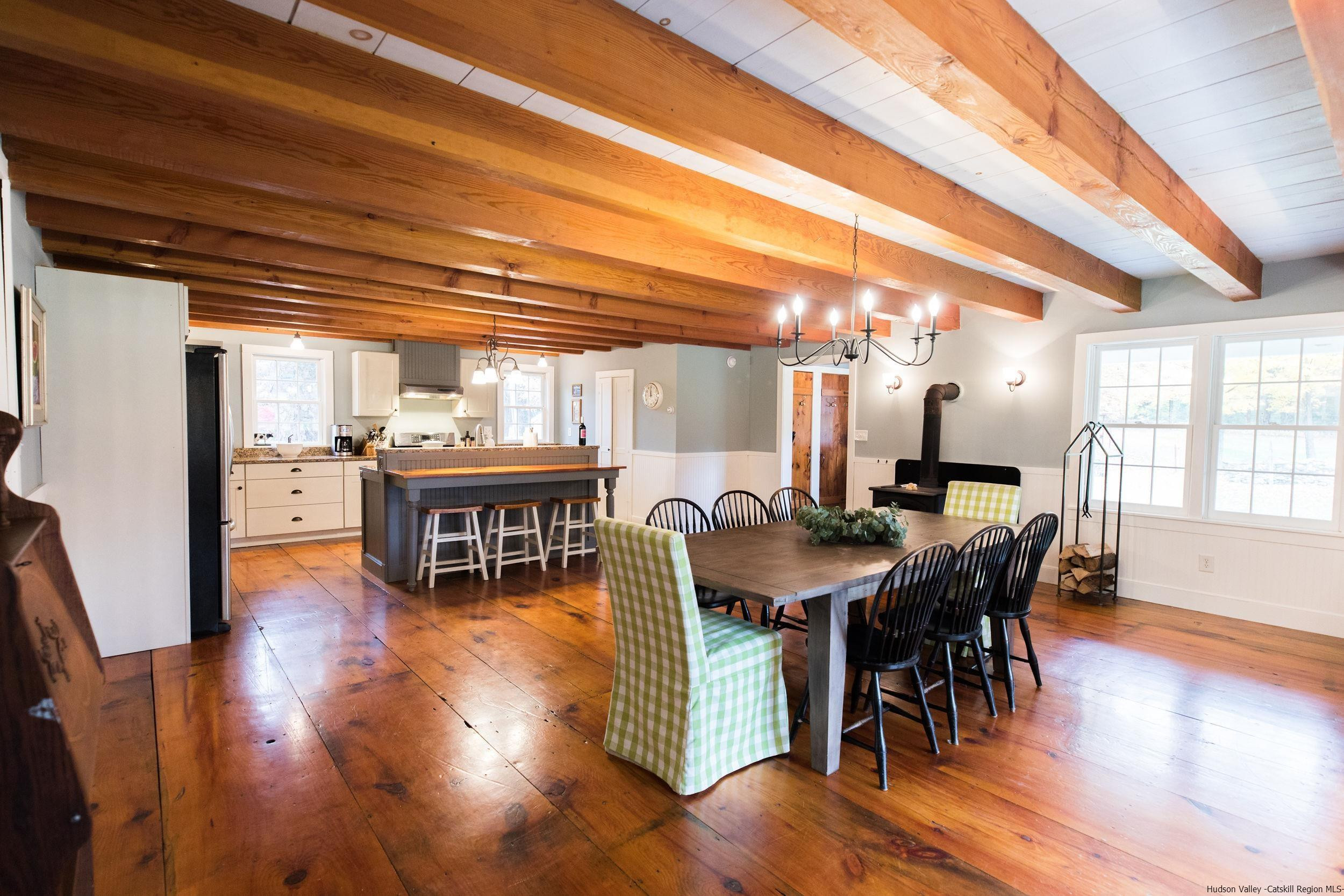 30 Old Farm Road Stone Ridge, NY 12484 - Photo 5 of 30 a view of a dining room with furniture and wooden floor