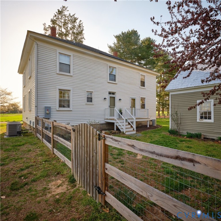 4970 Mt Landing Road Tappahannock, VA 22560 - Photo 35 of 51 Large fence at the back entrance that continues ar
