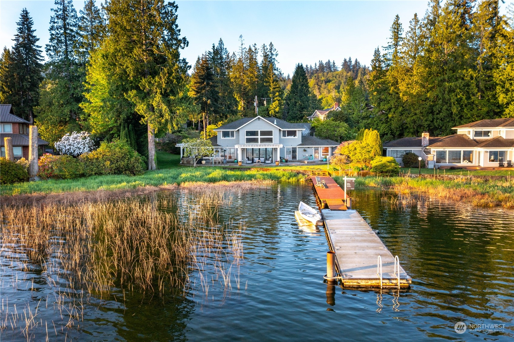 49 Strawberry Point Road Bellingham, WA 98229 - Photo 2 of 40 a view of a lake with houses