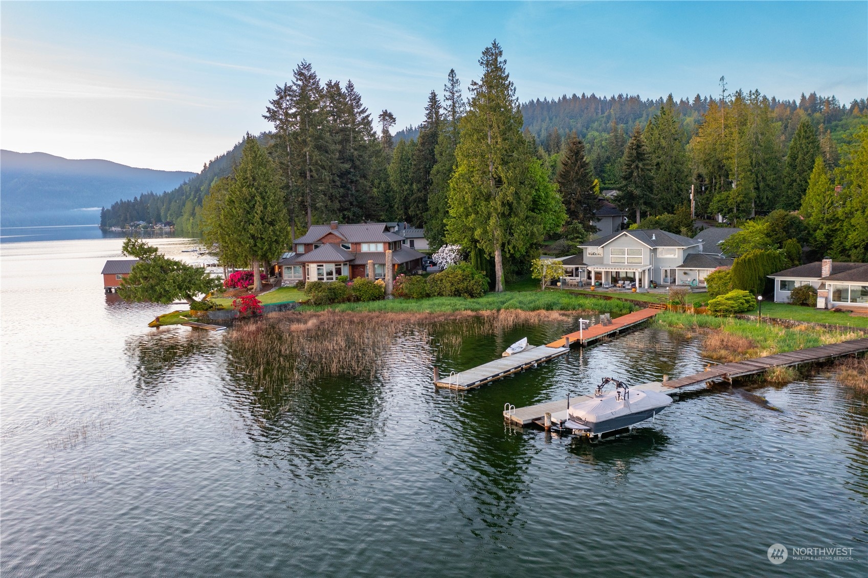 49 Strawberry Point Road Bellingham, WA 98229 - Photo 40 of 40 a view of lake with houses