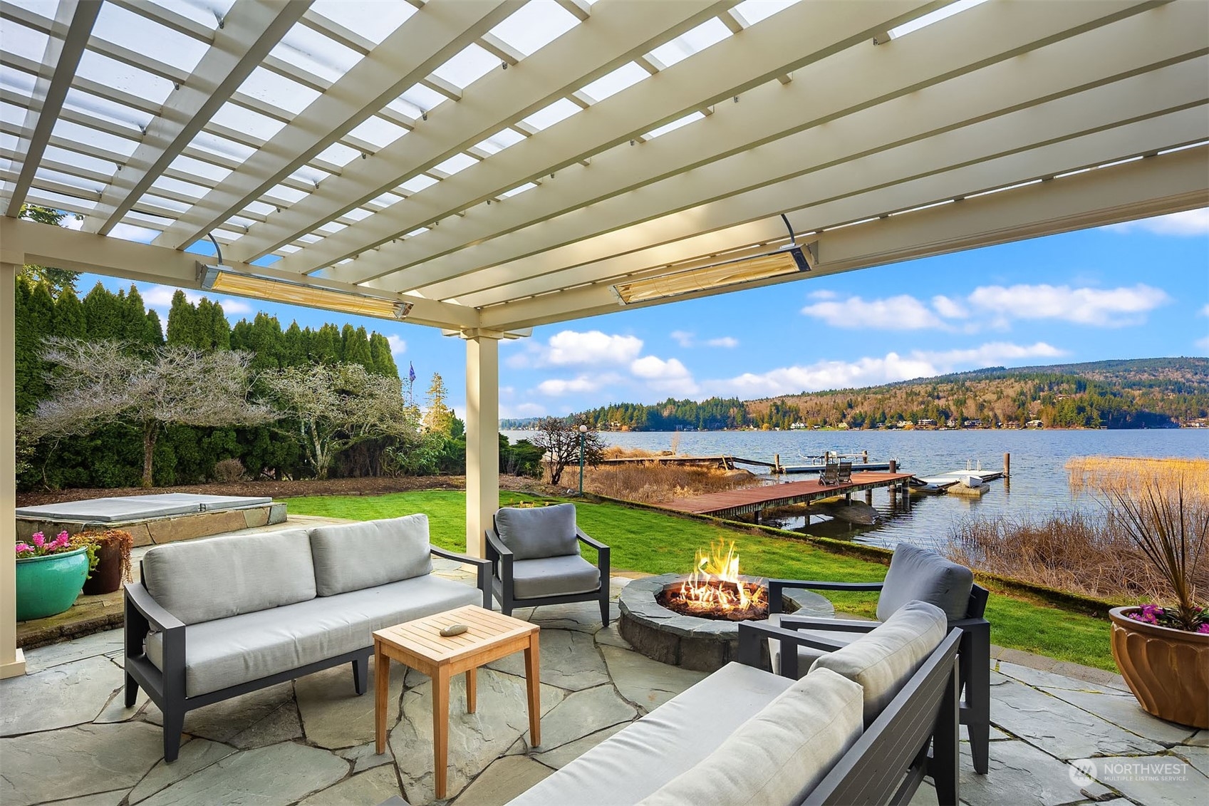 49 Strawberry Point Road Bellingham, WA 98229 - Photo 7 of 40 a outdoor living space with furniture and garden view
