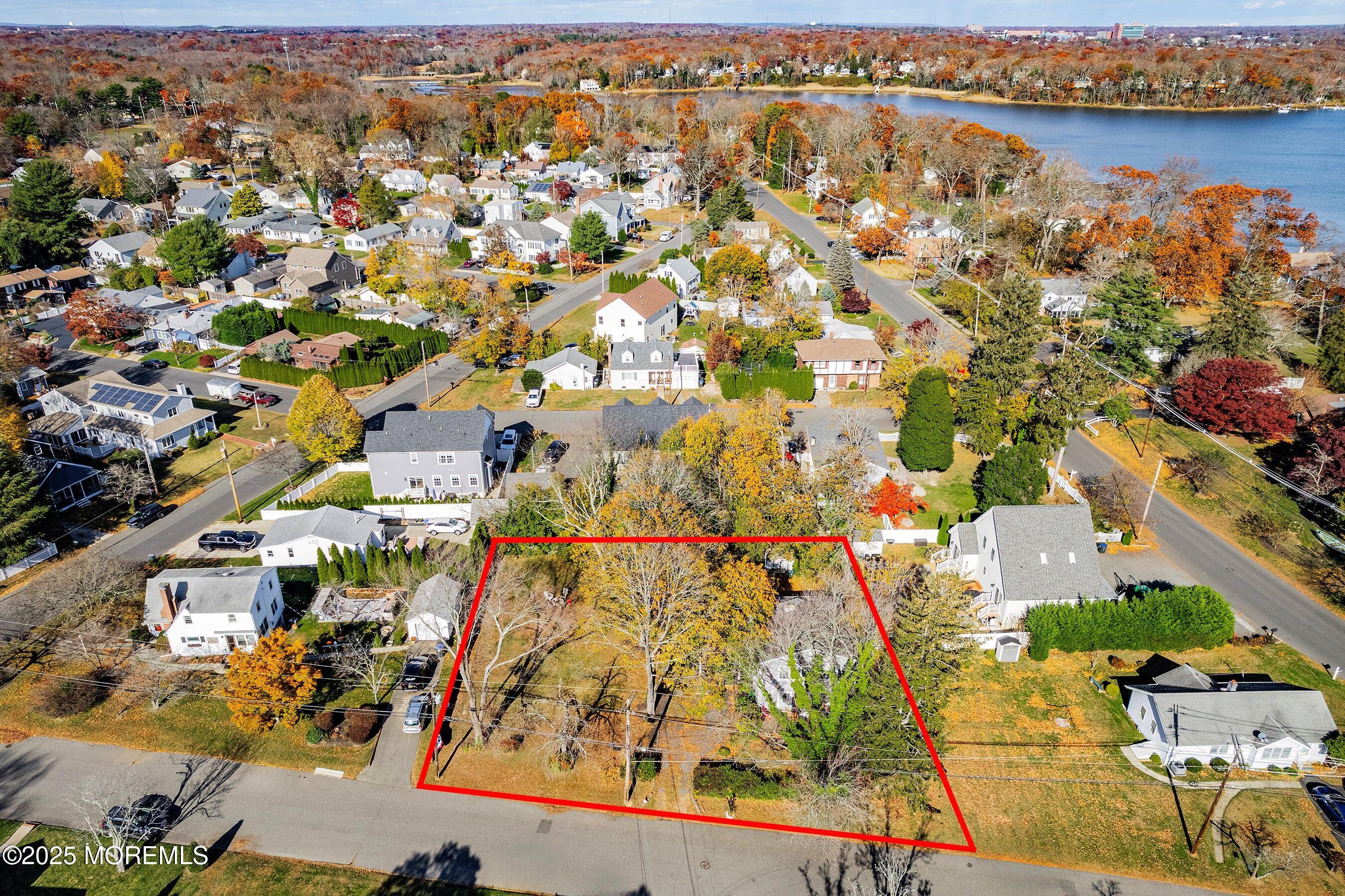 1800 Shore Drive Wall, NJ 07719 - Photo 6 of 23 02-Front Aerial with outline