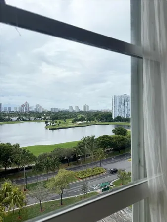 a view of lake from balcony