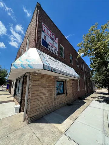 a sign on the side of a building