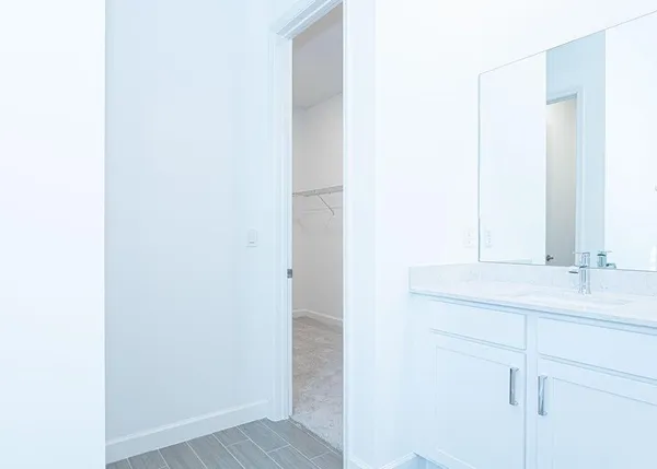 a view of an empty room