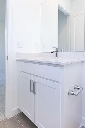 a close up of a bathtub