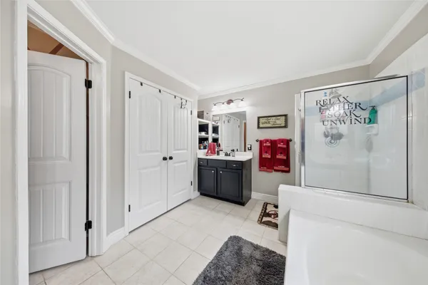 a room with storage and utility