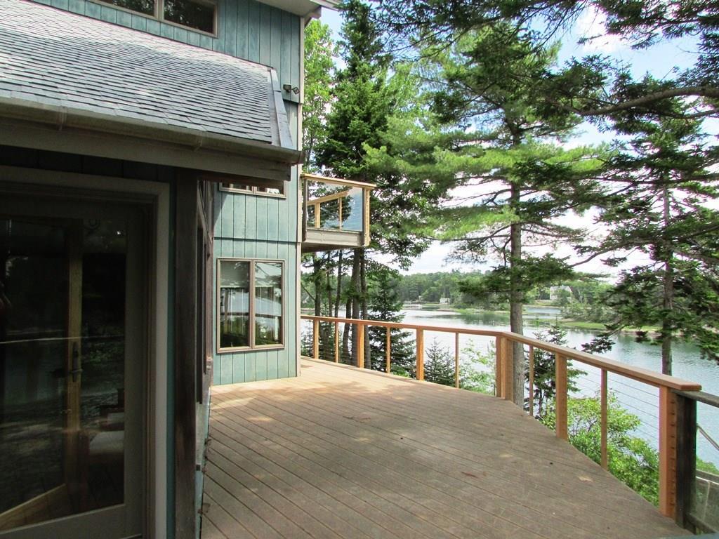281 Gun Point Road Harpswell, ME 04079 - Photo 9 of 33 Another view of the spacious deck. ...