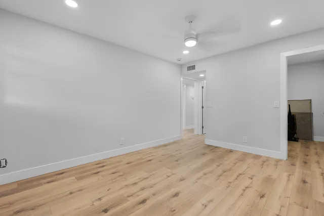 a view of a room with door