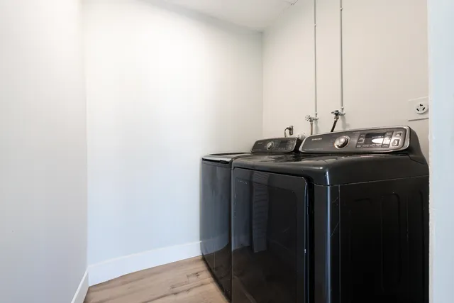 a view of a lake with houses