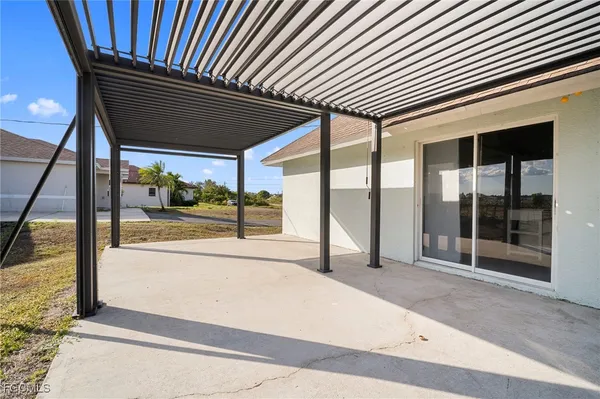 a view of a porch