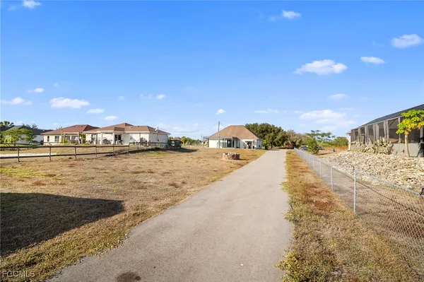 a view of swimming pool and an outdoor space