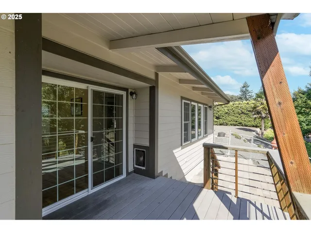 a view of deck hardwood