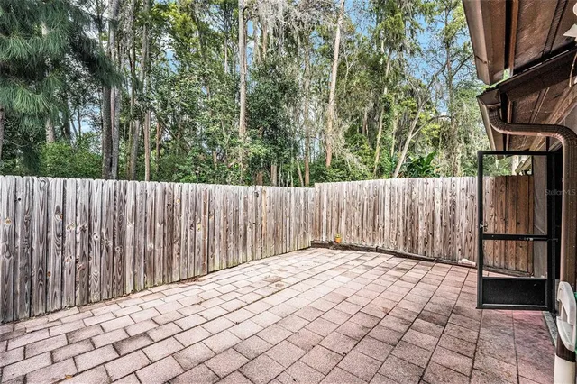 a view of wooden fence