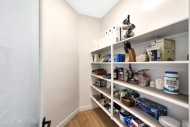 a room with storage and utility