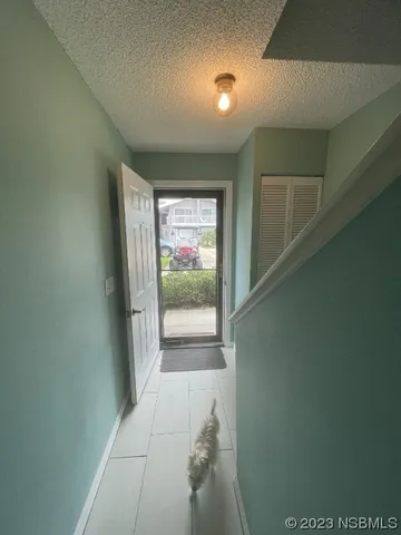 a view of hallway with window