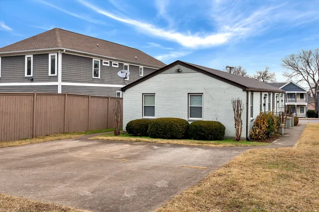 a view of a house with a outdoor space