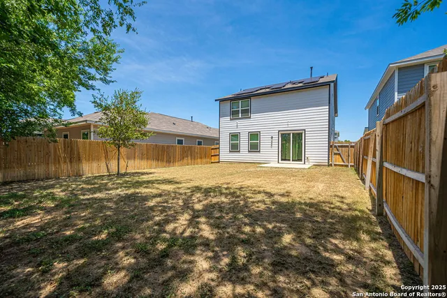 a backyard of a house