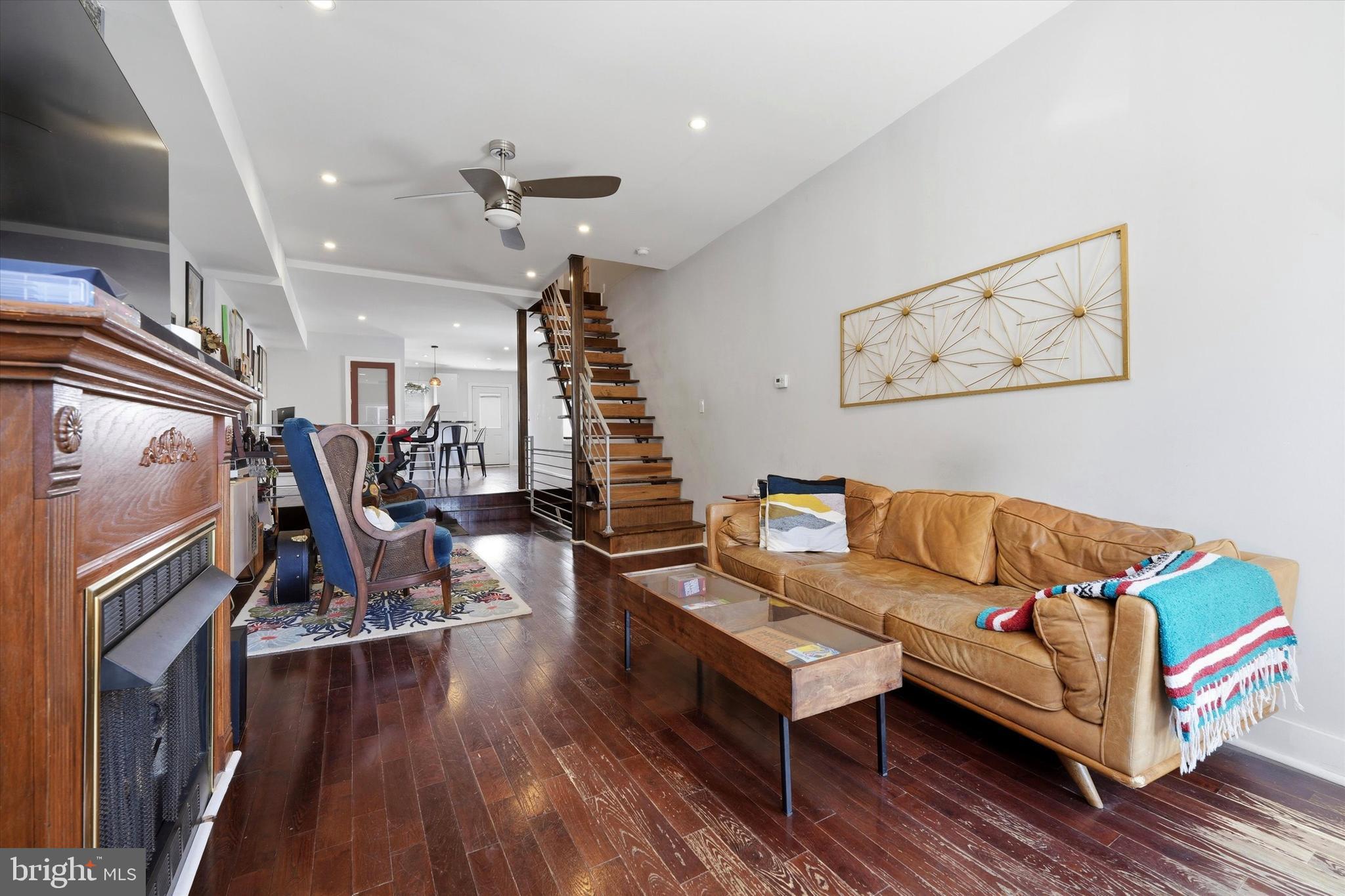 2152 East Letterly Street Philadelphia, PA 19125 - Photo 4 of 24 a living room with couch and wooden floor