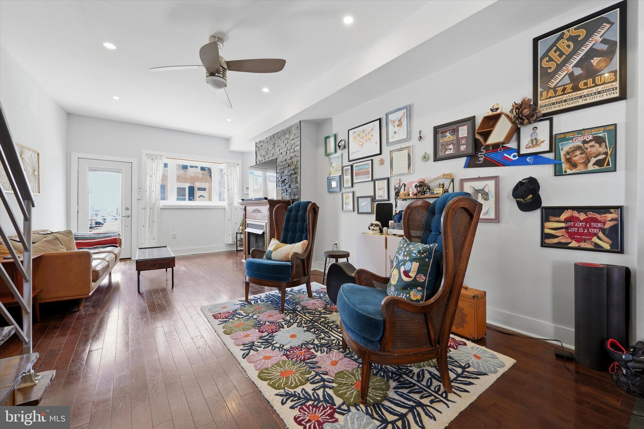 2152 East Letterly Street Philadelphia, PA 19125 - Photo 5 of 24 a living room with furniture and wooden floor