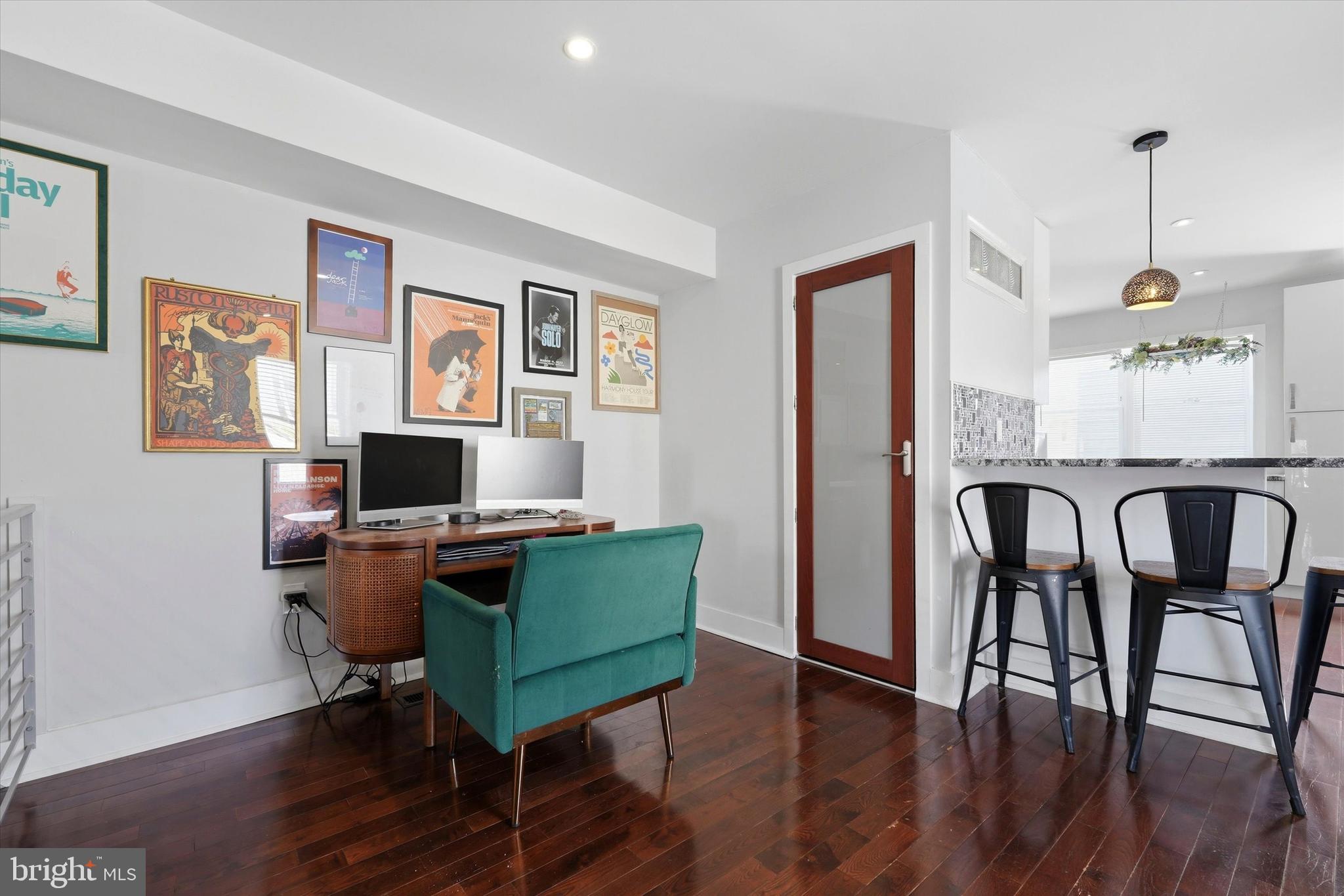 2152 East Letterly Street Philadelphia, PA 19125 - Photo 6 of 24 a workspace with furniture and wooden floor