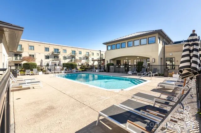 a view of building with yard