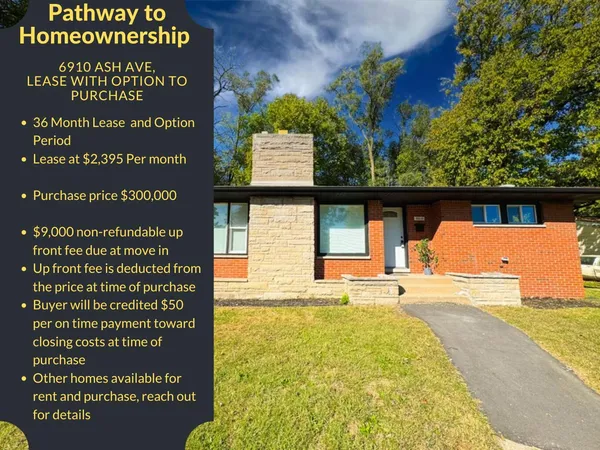 a view of front door with a sign on the wall