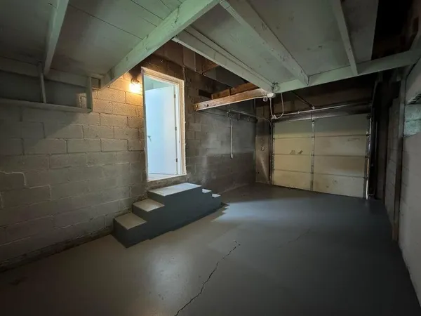 a view of wooden floor with a street