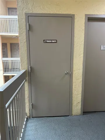 a view of front door