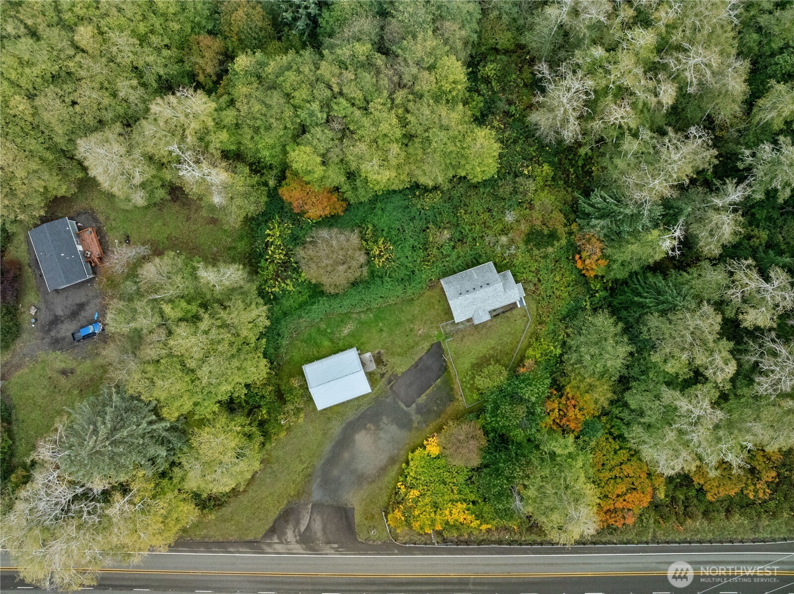 2405 1st Street Cosmopolis, WA 98537 - Photo 30 of 36 an aerial view of a house with yard